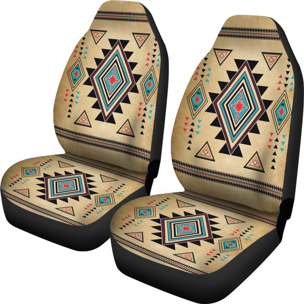 Geometric United Tribal Of Native American Design Car Seat Covers LT10 - Wonder Print Shop