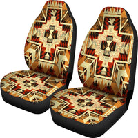 Indigenous Design Yellow Native American Car Seat Covers LT10 - Wonder Print Shop