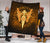 Viking Premium Quilt Gold Spear Of The God Odin - Gungnir and Two Gold Ravens RLT12 - Wonder Print Shop