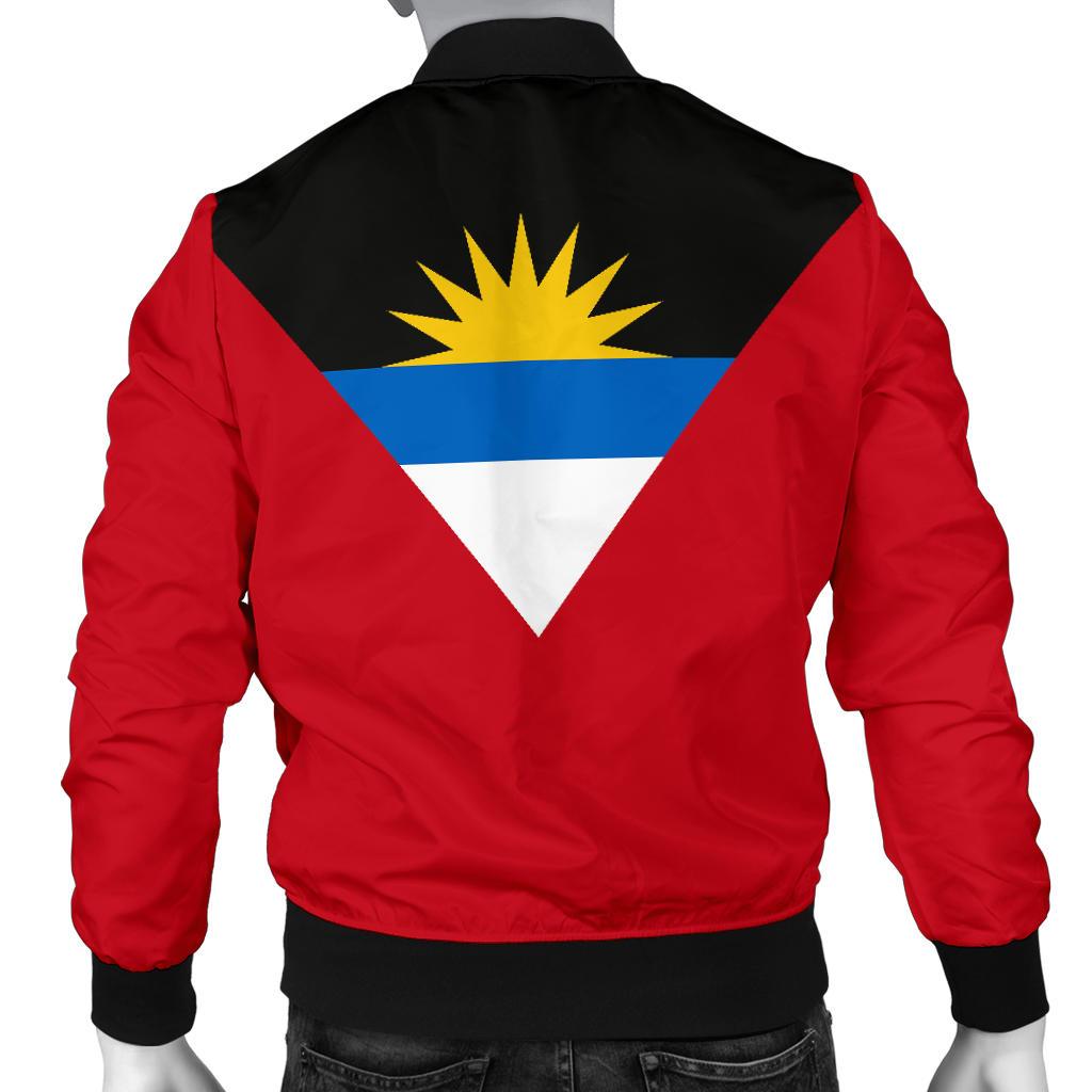 Antigua and Barbuda Men's Bomber Jacket Original Flag - Wonder Print Shop