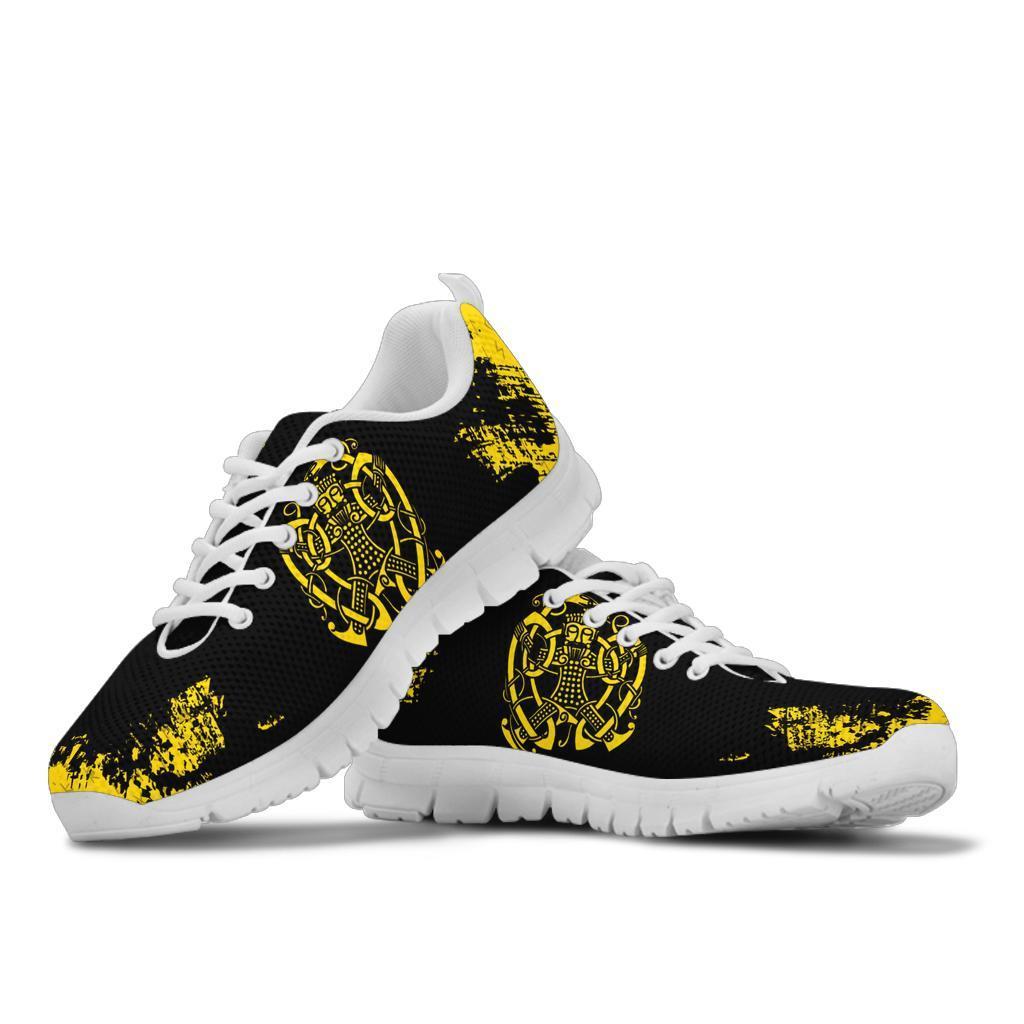 Viking Sneakers, Loki Bound Triskele Rune Gold RLT12 - Wonder Print Shop