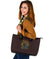 Viking Large Leather Tote Warrior Viking Shield Skull RLT12 - Wonder Print Shop