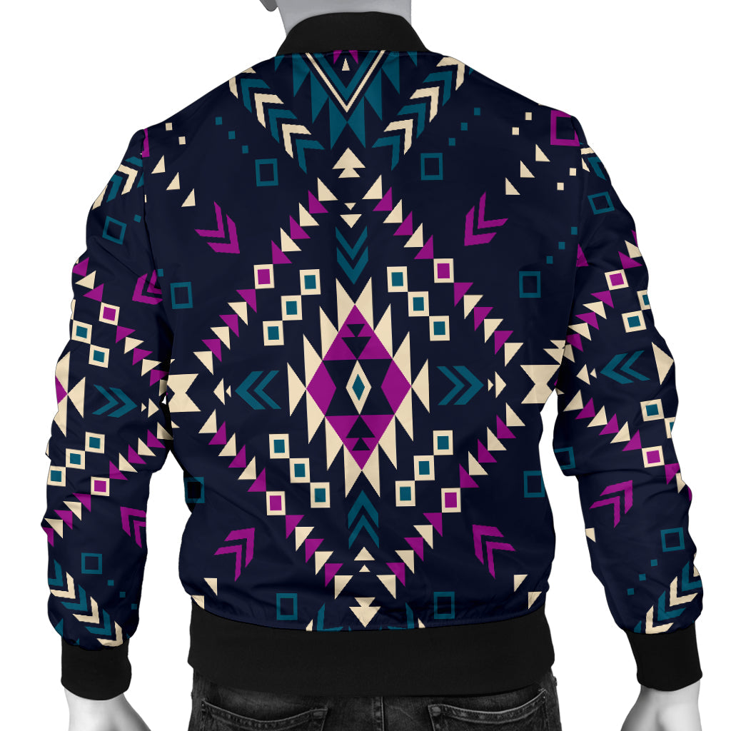Dark Color Pattern Men's Bomber Jacket LT10 - Wonder Print Shop