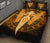 Viking Quilt Bed Set Gold Spear Of The God Odin - Gungnir and Two Gold Ravens RLT12 - Wonder Print Shop