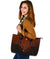 Viking Large Leather Tote, Skoll and Hati Orange RLT12 - Wonder Print Shop