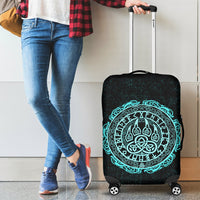 Viking Luggage Covers - Viking Bear Claws Cyan Tattoo RLT12 - Wonder Print Shop