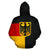 Germany Hoodie Flag Half Coat Of Arms Zip Up - Wonder Print Shop
