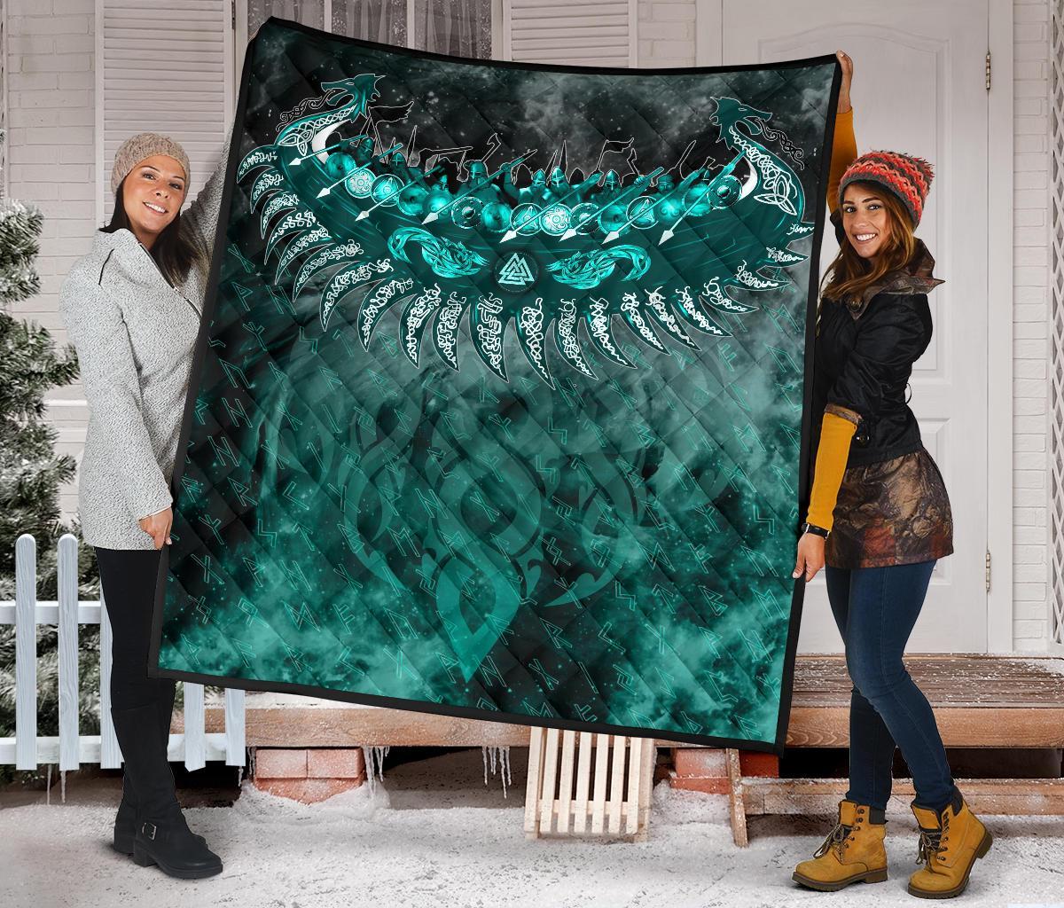 Viking Drakkar Ship Quilt RLT12 - Wonder Print Shop