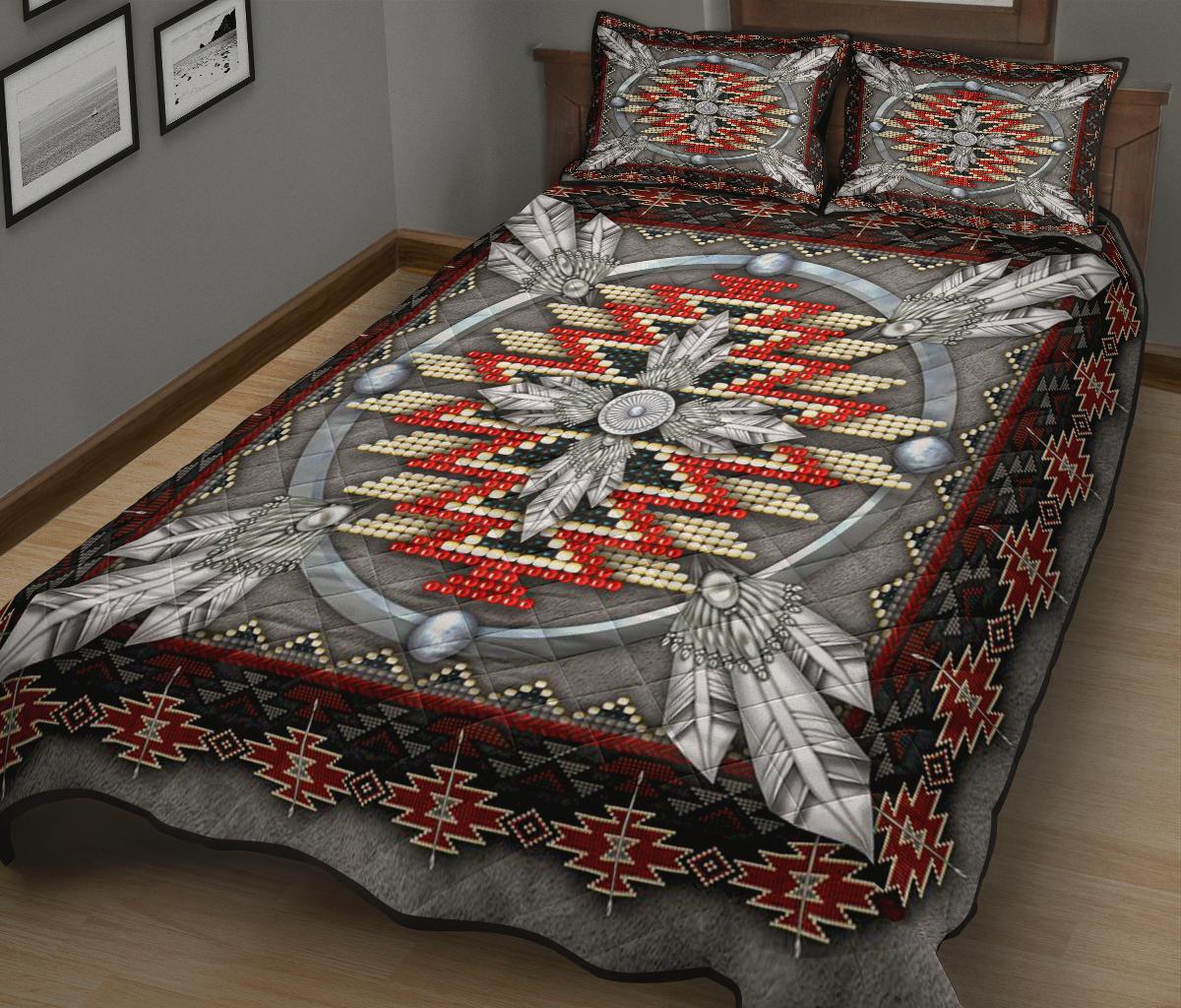 Naumaddic Arts Native American Quilt Bed Set LT10 - Wonder Print Shop