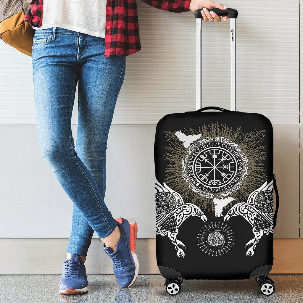 Viking Luggage Covers Raven, Valknut and Vegvisir RLT12 - Wonder Print Shop