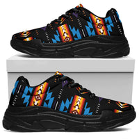 native-american-blue-pattern-chunky-sneakers