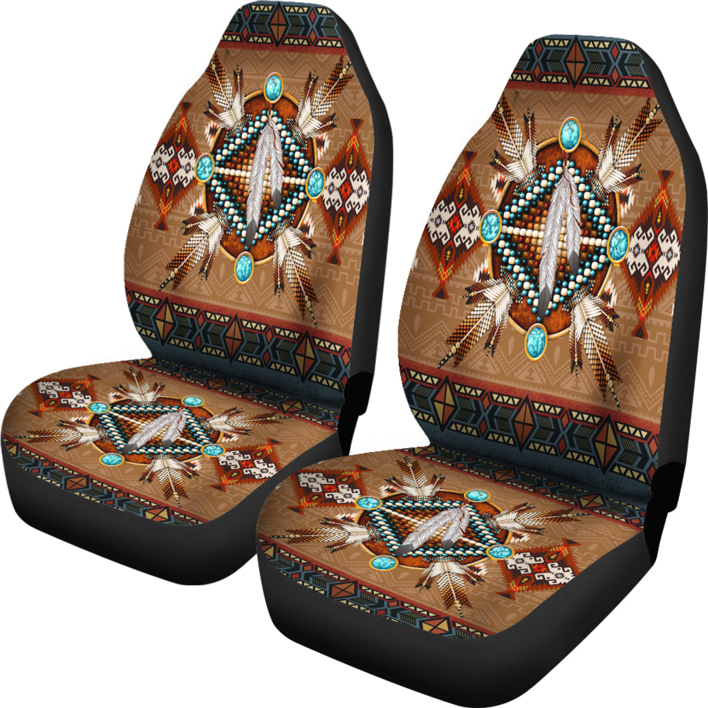 Brown Mandala Car Seat Cover LT10 - Wonder Print Shop