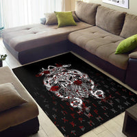 Viking Tyr Tattoo Blood Area Rug RLT12 - Wonder Print Shop
