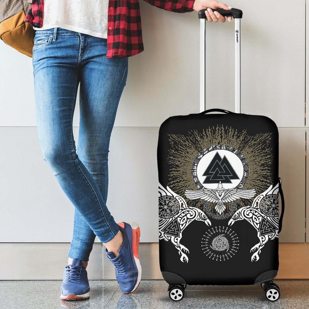 Viking Luggage Covers Raven, Valknut and Vegvisir RLT12 - Wonder Print Shop