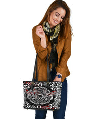 Viking Small Leather Tote, Raven Blood RLT12 - Wonder Print Shop