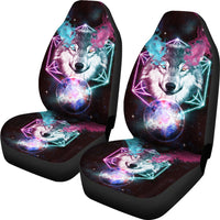 Wolf and Smoke Galaxy Car Seat Covers LT10 - Wonder Print Shop