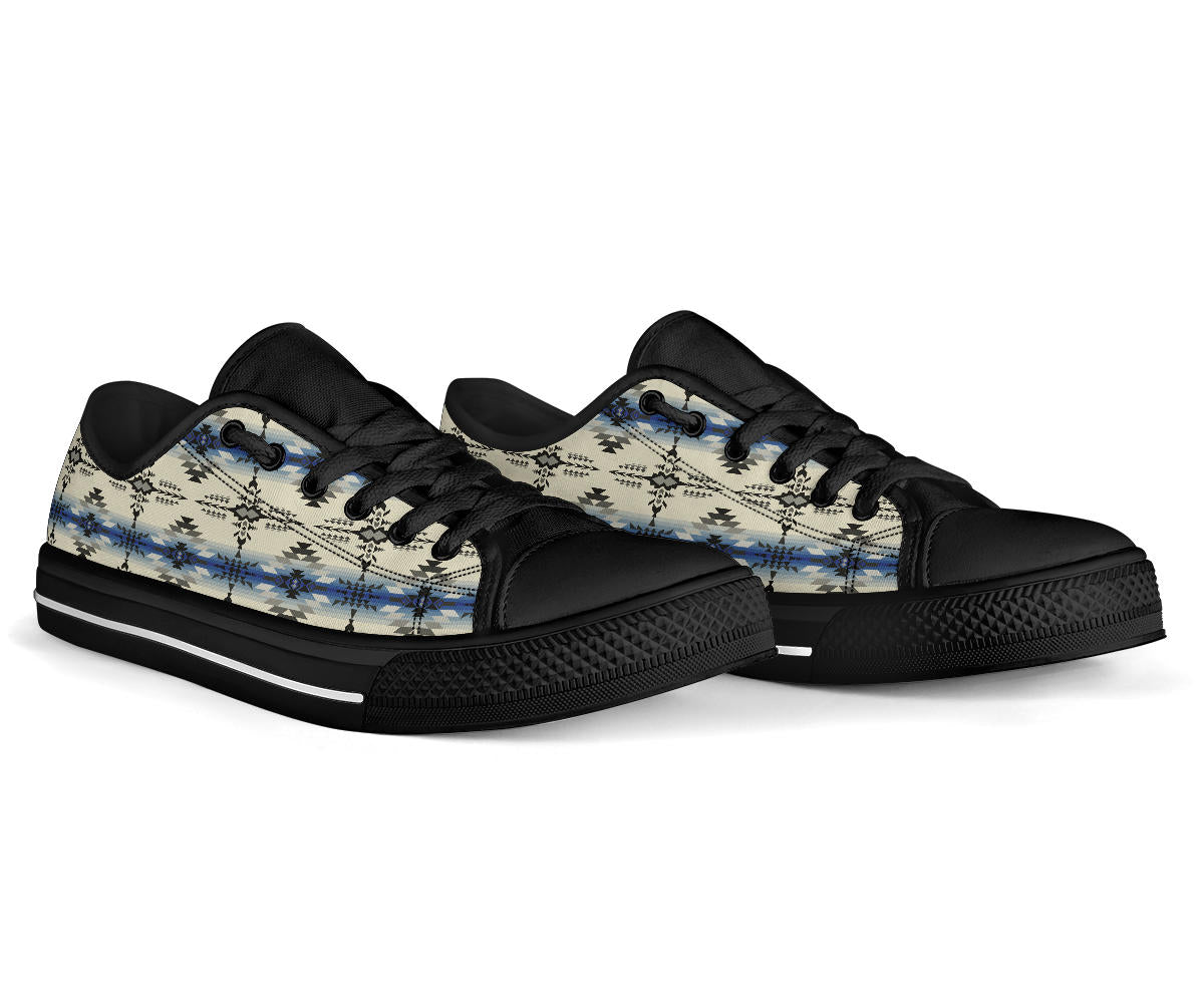 seamless-geometric-pattern-low-top-canvas-shoes
