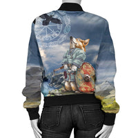 Viking Women's Bomber Jacket, Corgi RLT12 - Wonder Print Shop
