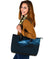 Viking Large Leather Tote, Fenrir Wolf RLT12 - Wonder Print Shop