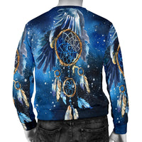 Blue Galaxy Dreamcatcher Native American 3D Sweatshirt LT10 - Wonder Print Shop