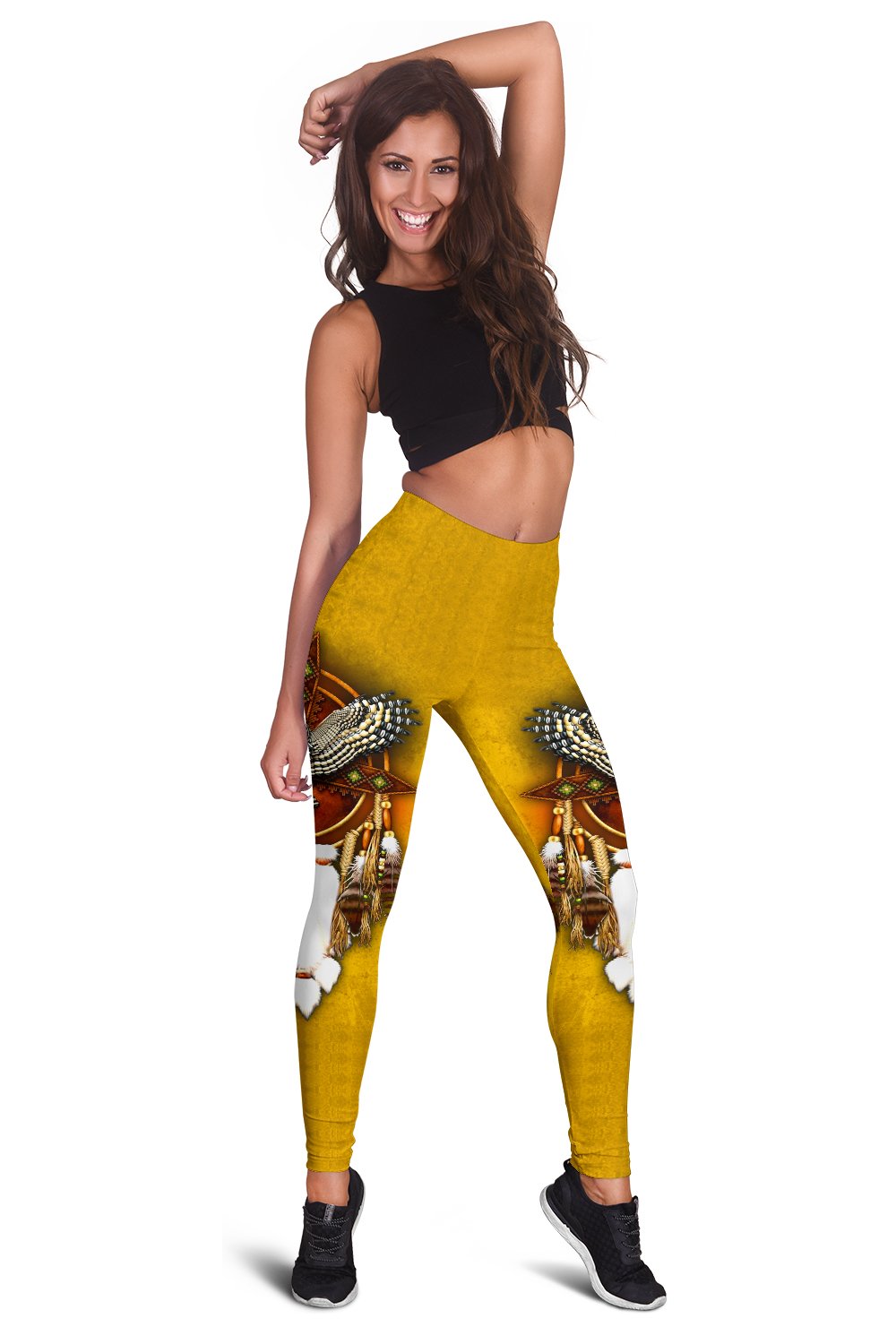 owl-dreamcatcher-yellow-native-american-design-womens-leggings