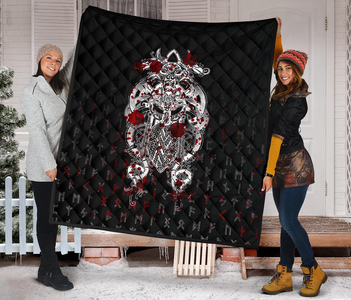 Viking Tyr Tattoo Blood Premium Quilt RLT12 - Wonder Print Shop