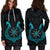 Viking Hoodie Dress, Aegishjalmur Helm Of Awe Blue Edition RLT12 - Wonder Print Shop