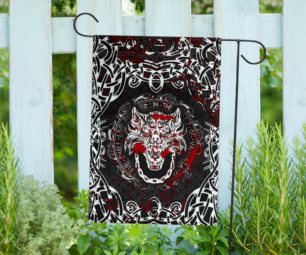 Viking Garden Flag Fenrir Viking Blood 3D RLT12 - Wonder Print Shop