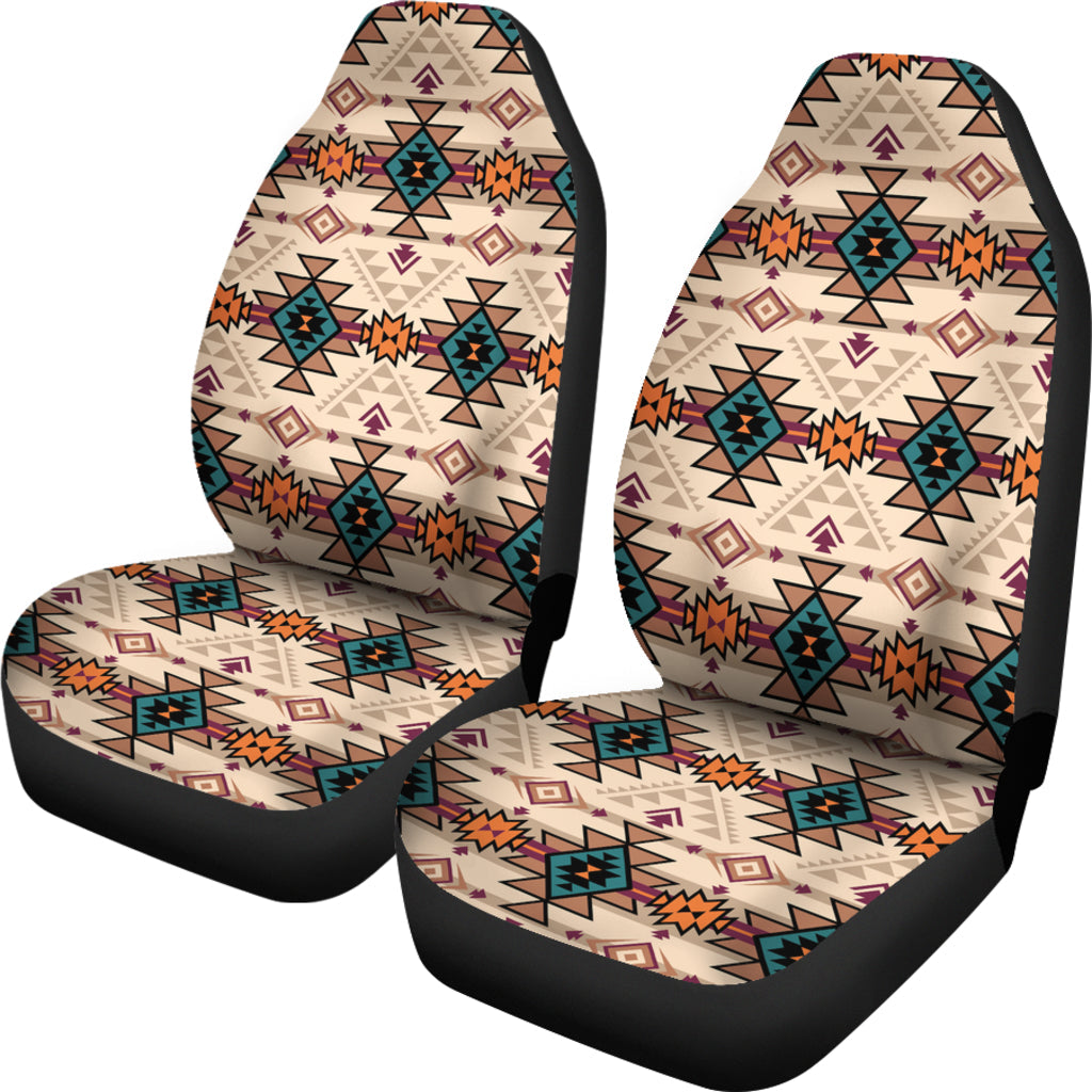 Retro Color Tribal Car Seat Covers LT10 - Wonder Print Shop