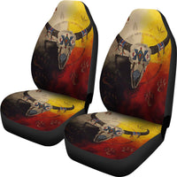 Bison Medicine Wheels Native American Car Seat Covers LT10 - Wonder Print Shop