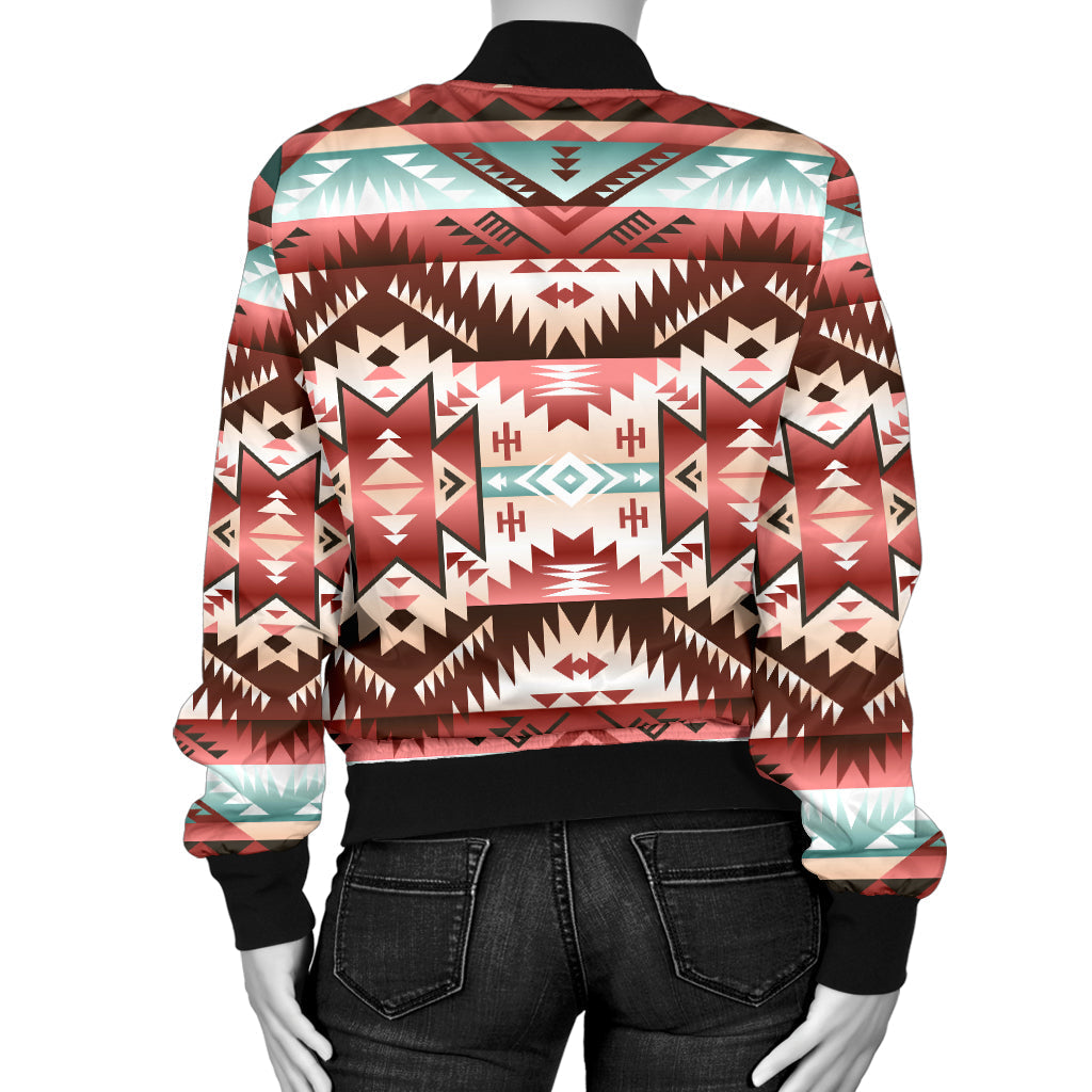 Red Vector Women's Bomber Jacket LT10 - Wonder Print Shop