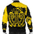 Viking Men's Bomber Jacket, Loki Bound Triskele Rune Gold RLT12 - Wonder Print Shop