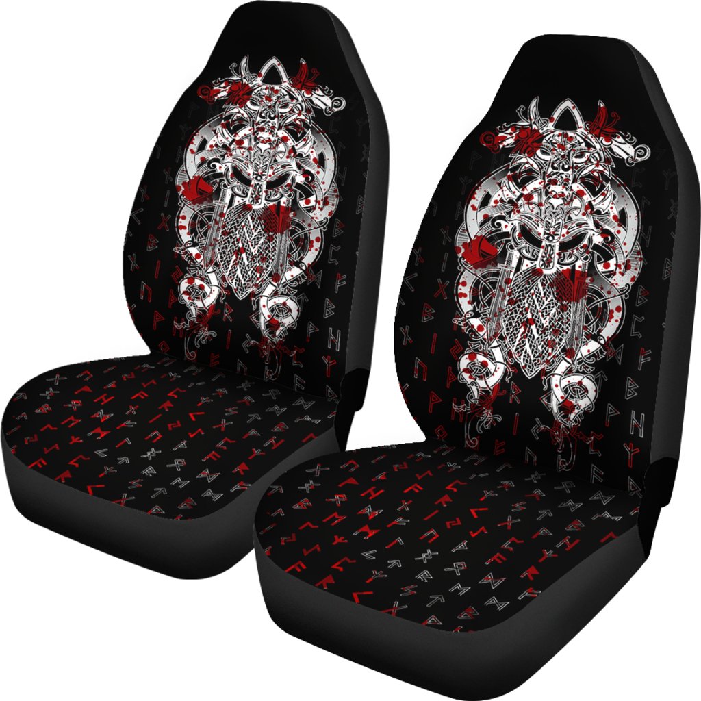 Viking Tyr Tattoo Blood Car Seat Covers RLT12 - Wonder Print Shop
