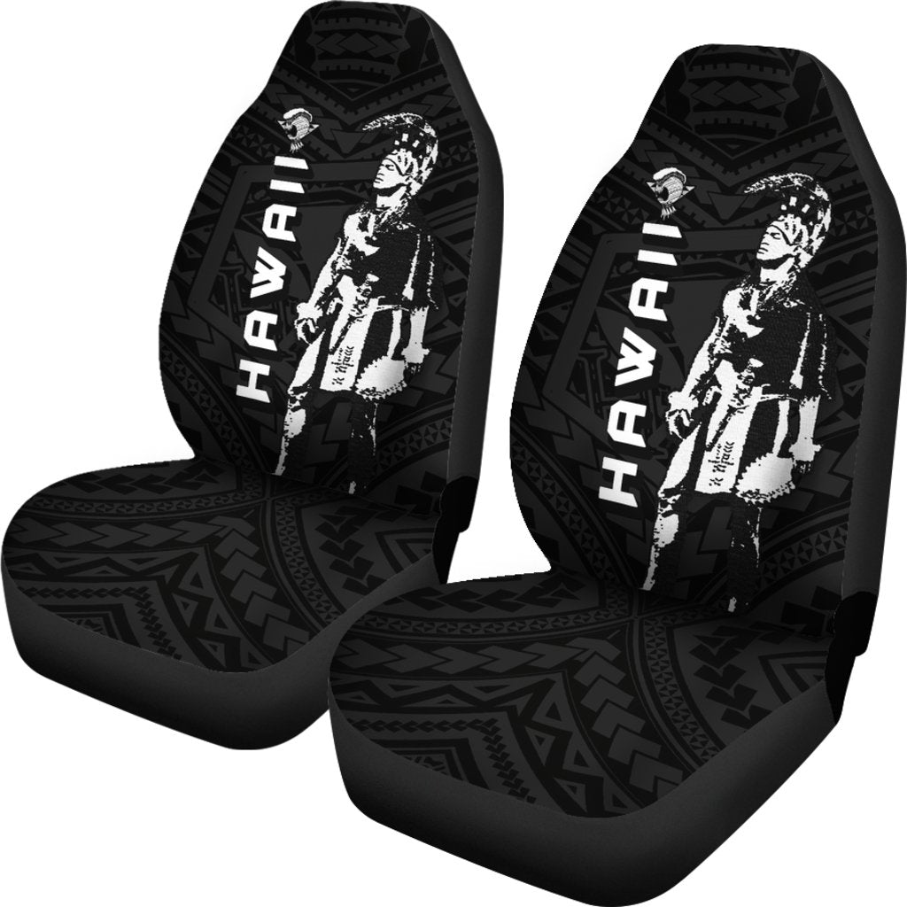 Hawaii Helmet Polynesian Kanaka Warrior Car Seat Covers - Wonder Print Shop