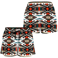 native-american-tribal-colorful-pattern-all-over-print-women-shorts
