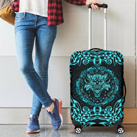 Viking Luggage Covers - Fenrir Viking Cyan 3D RLT12 - Wonder Print Shop
