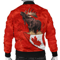 Canada Moose Men Bomber Jacket Maple Leaf - Wonder Print Shop