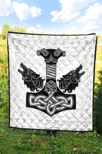 Viking Thor S Hammer Mjollnir Premium Quilt RLT12 - Wonder Print Shop