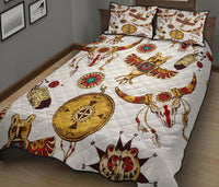 Bison Owl Native American Quilt Bed Set LT10 - Wonder Print Shop
