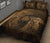 Viking Quilt Bed Set Ravens Skull Tattoo - Gold 9 RLT12 - Wonder Print Shop