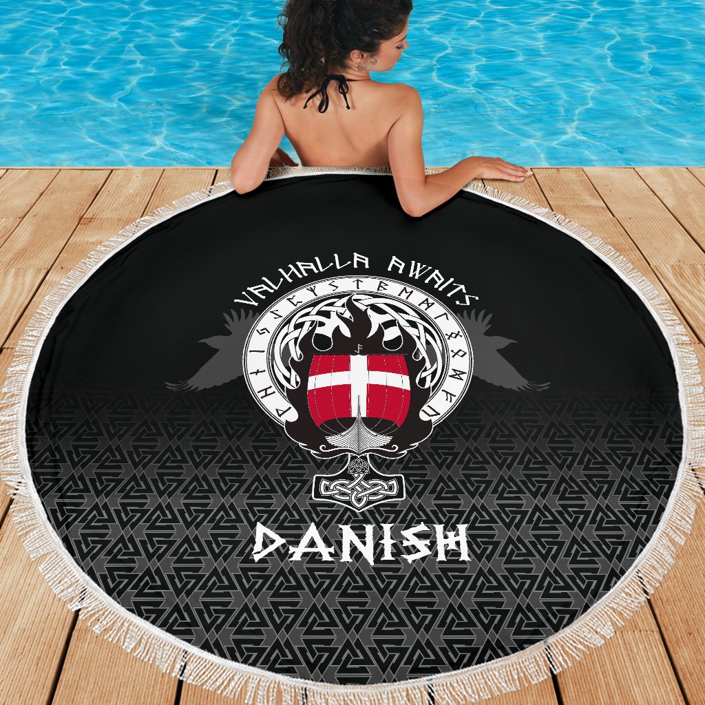 Viking Beach Blanket Danish Drakkar RLT12 - Wonder Print Shop