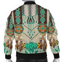 Green Pattern Breastplate Men's Bomber Jacket LT10 - Wonder Print Shop