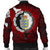 Viking Bomber Jacket Denmark Raven Of Odin and Symbol Viking On Blood Background RLT12 - Wonder Print Shop