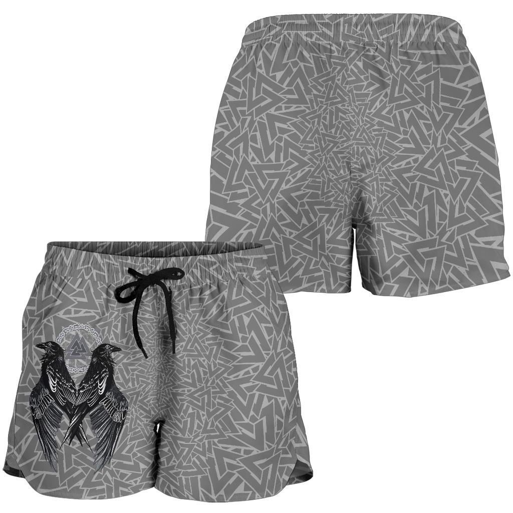 viking-womens-shorts-raven-valknut
