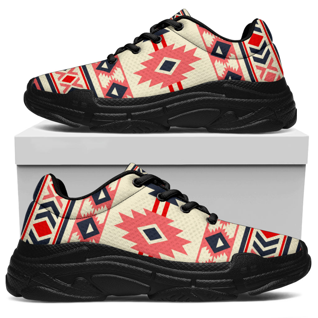native-american-pink-and-navy-pattern-chunky-sneakers