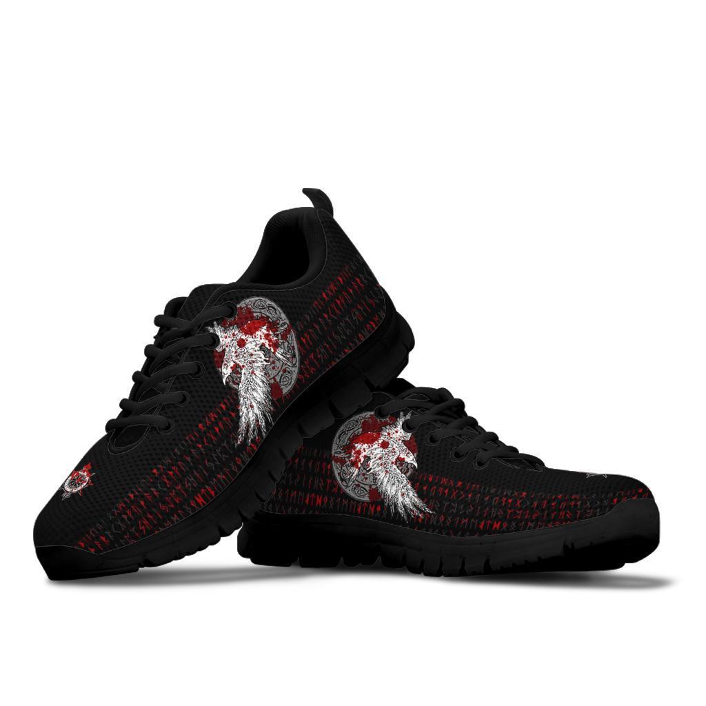 Viking Sneakers - Mystical Raven Tattoo Blood RLT12 - Wonder Print Shop