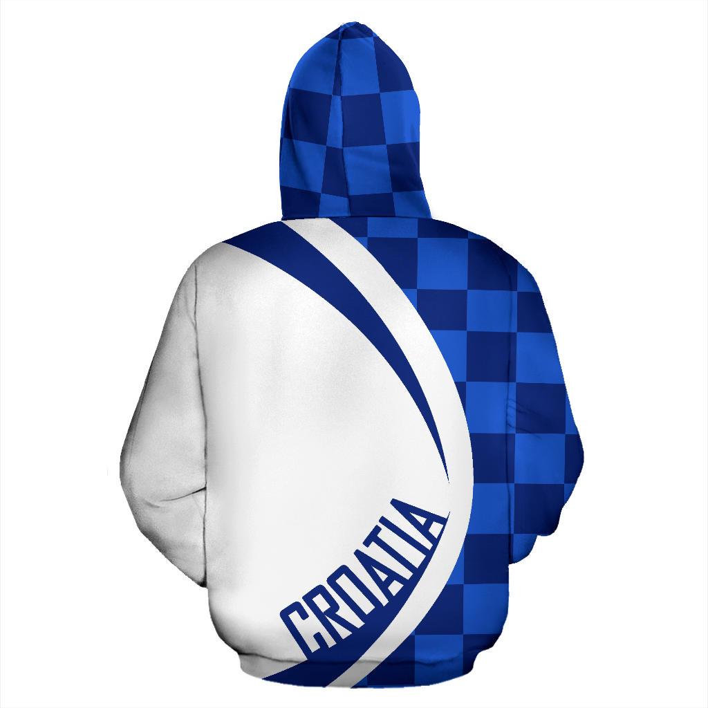 Sport Croatia Zip Up Hoodie Circle Style 03 - Wonder Print Shop
