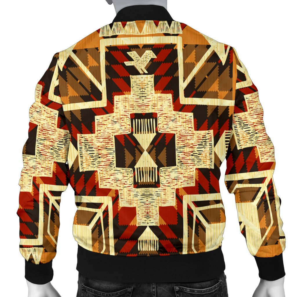 Tribal Yellow Arrow Native American Bomber Jacket LT10 - Wonder Print Shop