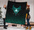 Viking Premium Quilt Three Raven and Valknut Cyan RLT12 - Wonder Print Shop