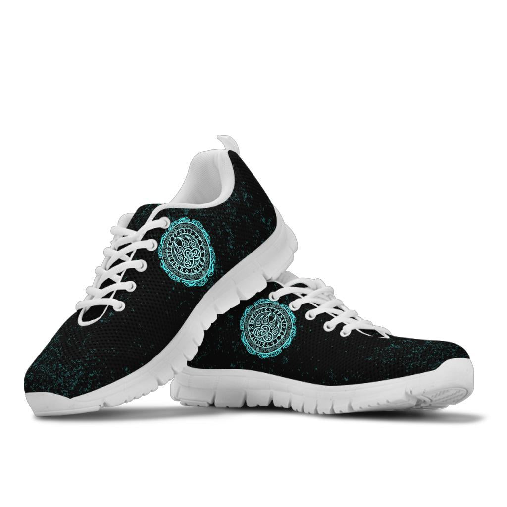 Viking Sneakers - Viking Bear Claws Cyan Tattoo RLT12 - Wonder Print Shop